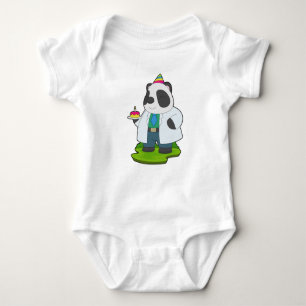 Panda Birthday Doctor Baby Bodysuit