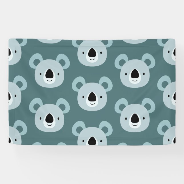 Panda Birthday Kids Art Banner (Horizontal)