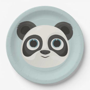 Panda Birthday Kids Room Wall Art Paper Plates