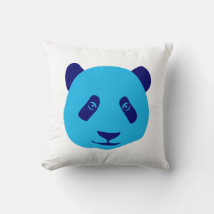 Panda - Blue Cushion