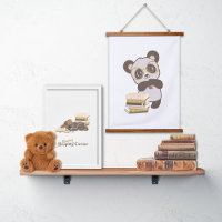 Panda Book Nook Reading Poster