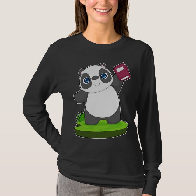 Panda Book T-Shirt (Front)