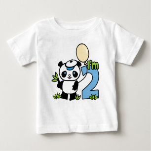 Panda Boy 2nd Birthday Baby T-Shirt