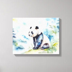 Panda brings good luck canvas print