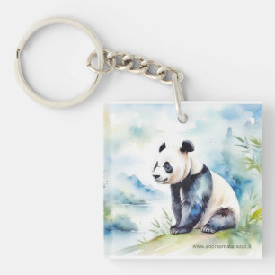 Panda brings good luck key ring