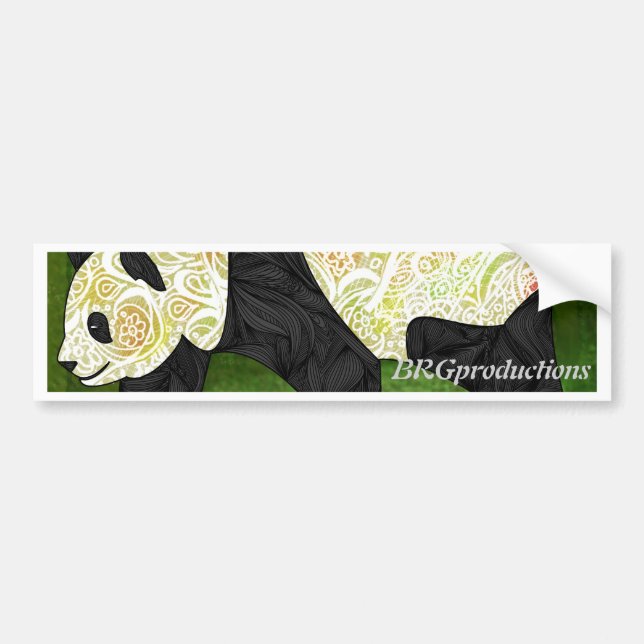 Panda Bumper Sticker (Front)