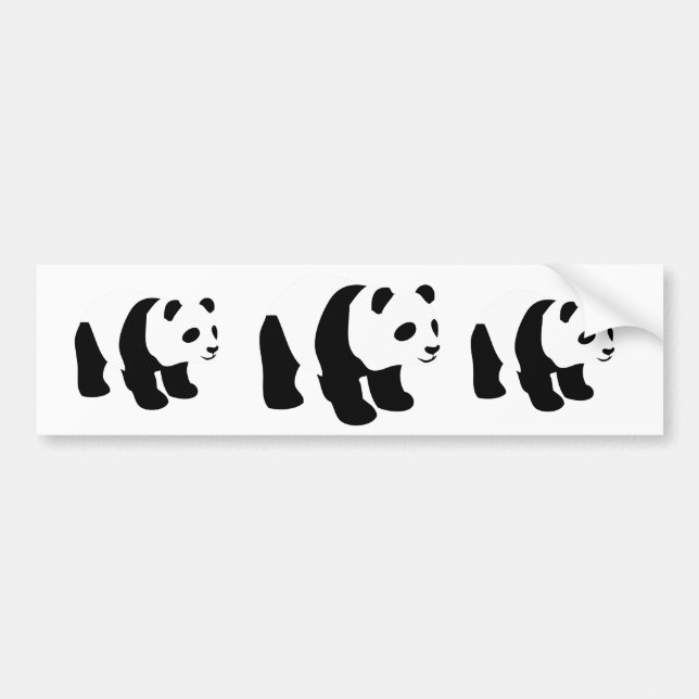 panda bumper sticker (Front)
