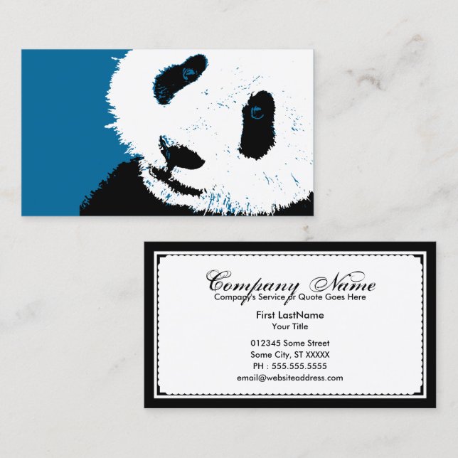 panda. business card (Front/Back)