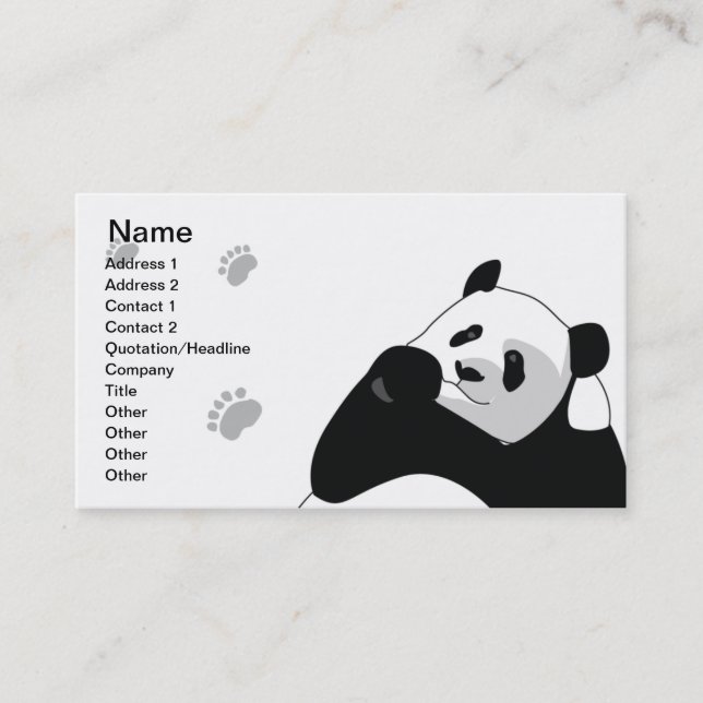 Panda - Business Card (Front)