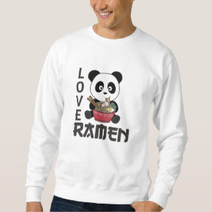Panda But First Ramen Sweet Kawaii Noodle Pandas Sweatshirt