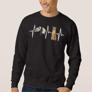 Panda Canaan Dog Heartbeat Dog Sweatshirt