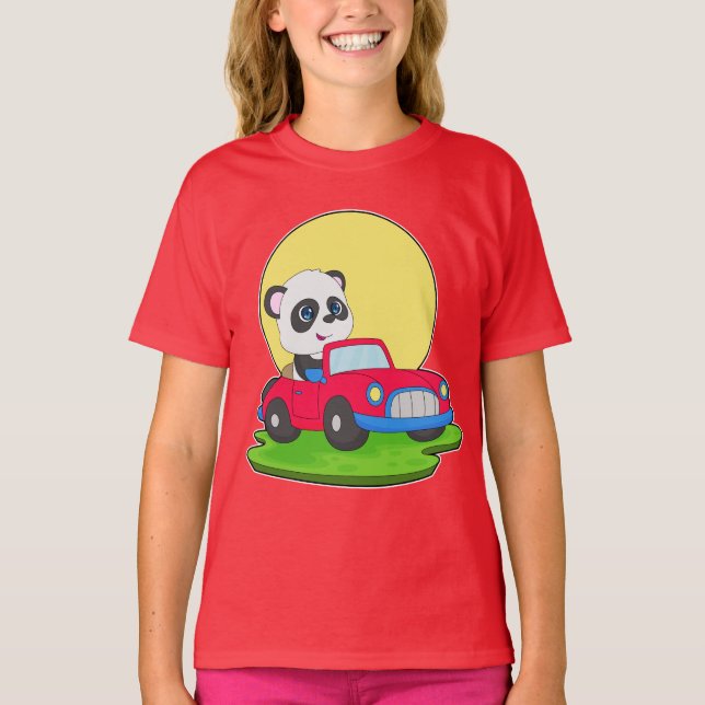 Panda Car T-Shirt (Front)