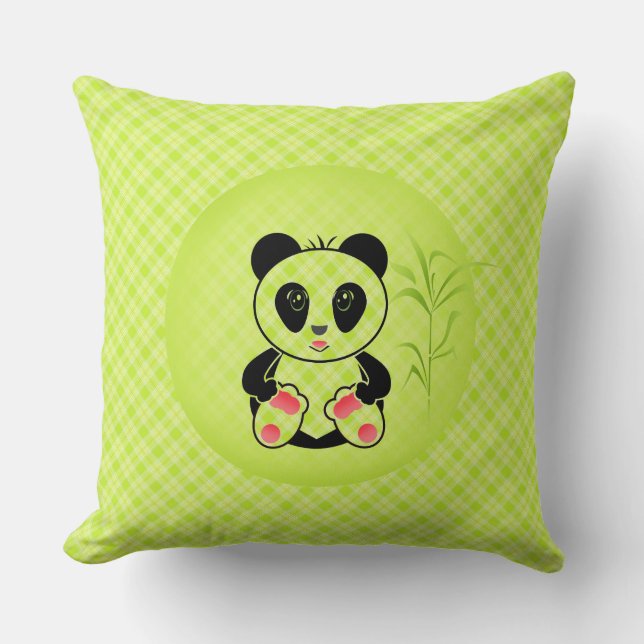 Panda, cartoon, children cushion (Front)