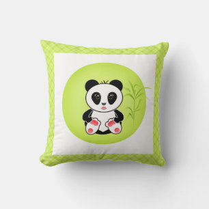 Panda, cartoon, children cushion