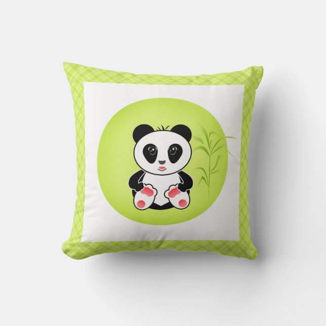 Panda, cartoon, children cushion (Front)