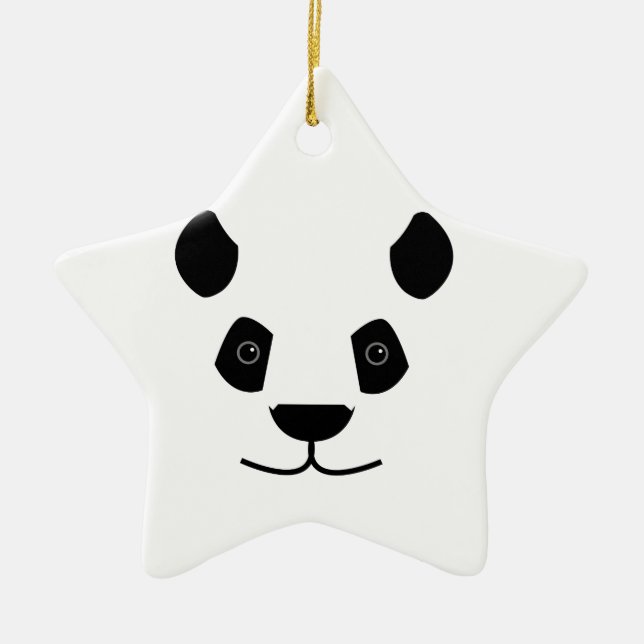 Panda Ceramic Tree Decoration (Front)