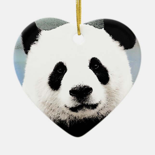 Panda Ceramic Tree Decoration (Front)
