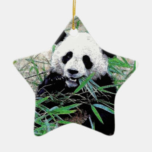 Panda Ceramic Tree Decoration
