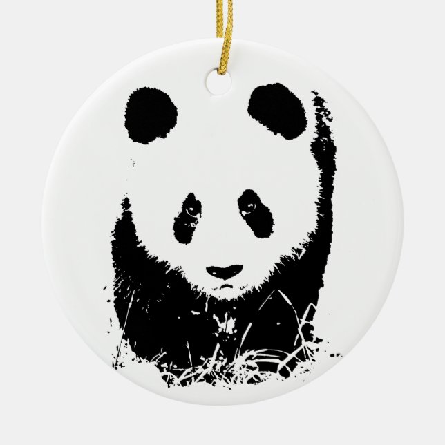 Panda Ceramic Tree Decoration (Front)