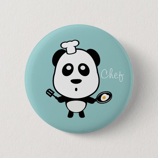Panda chef Button (Front)