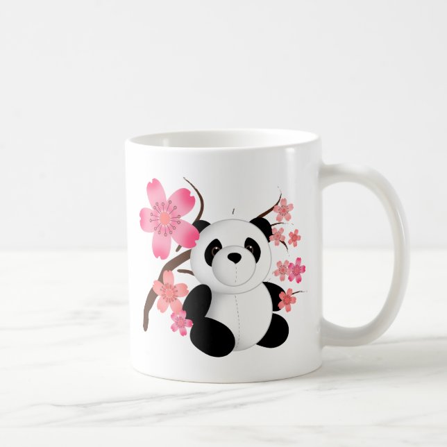Panda Cherry Blossoms Coffee Mug (Right)