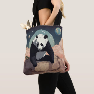 "Panda Chic: Trendy Carry Bag with a Cute Twist"
