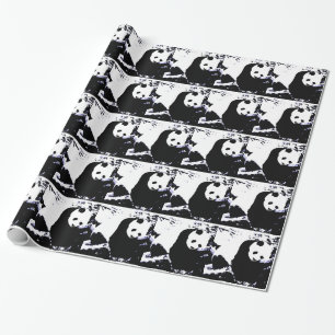Panda Christmas Gift Wrapping Paper