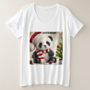 Panda Christmas Plus Size T-Shirt