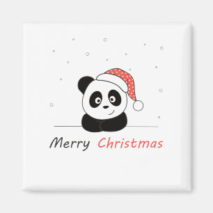 Panda Christmas Snow Winter Animals Pandas Magnet