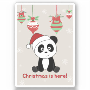 Panda Christmas Snow Winter Animals Pandas Sticker