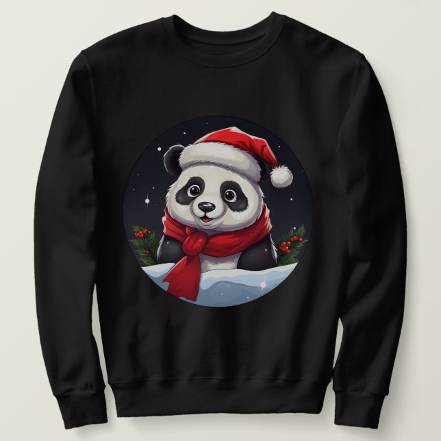 Panda Christmas Sweatshirt (Design Front)