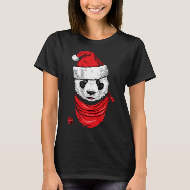 Panda Christmas T-Shirt (Front)