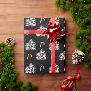 Panda Christmas Tree Funny Animal Christmas Wrapping Paper