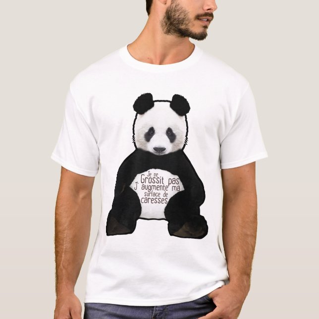 panda citation increases not caress surfac T-Shirt (Front)