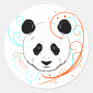 Panda Classic Round Sticker