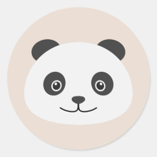 Panda Classic Round Sticker