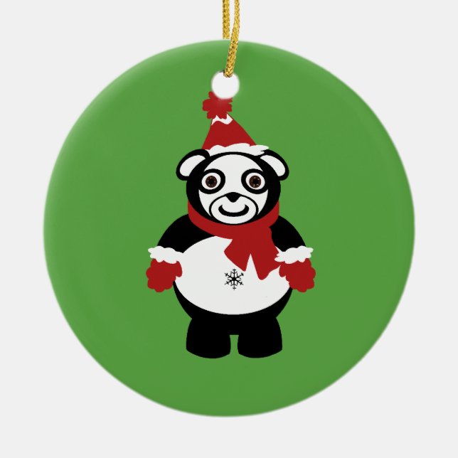 panda claus ornament (Front)