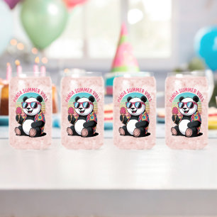 Panda Cool Summer Ice Children Can Glass