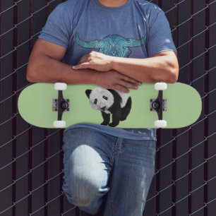 Panda Cub Green Skateboard