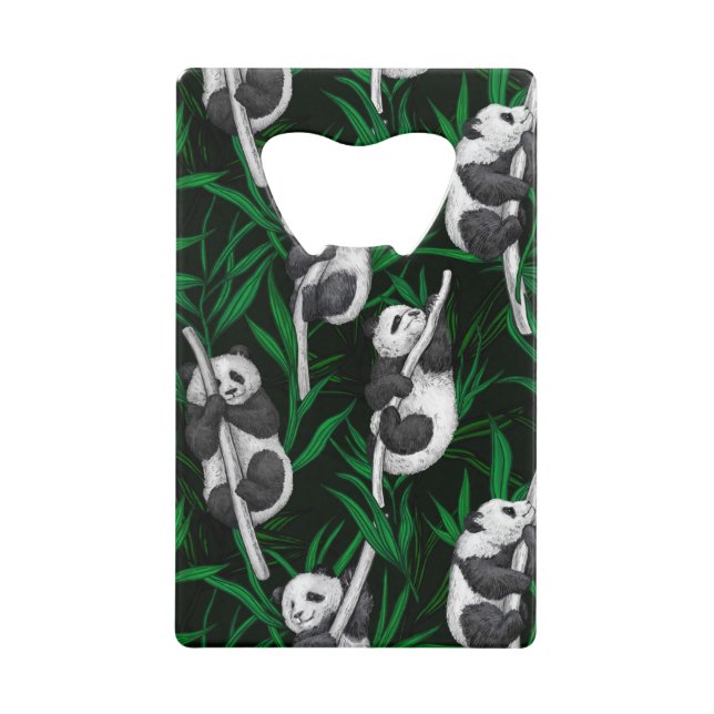Panda cubs on dark green (Front)