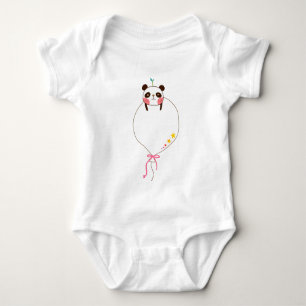 Panda Cute Design Baby Jersey Bodysuit