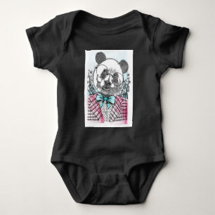 Panda Cute Design Baby Jersey Bodysuit