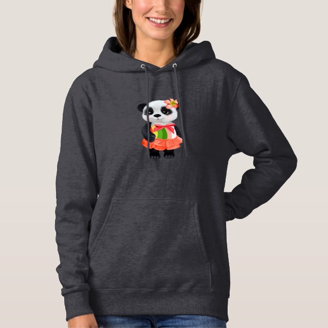 Panda cute Design  Hoodie (Front)