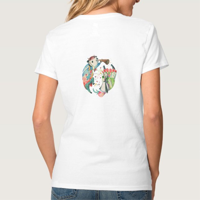 Panda Cute Design T-Shirt (Back)