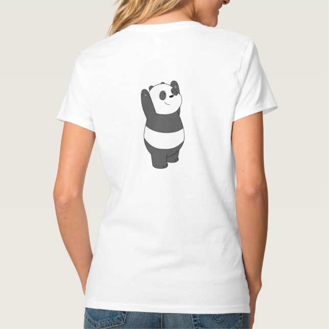 Panda Cute Design T-Shirt (Back)