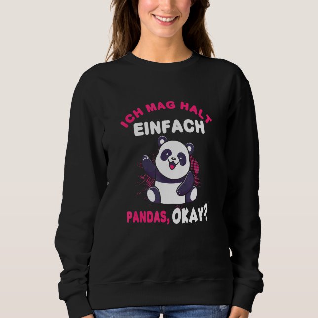 Panda Cute Panda Bear Sweatshirt (Front)