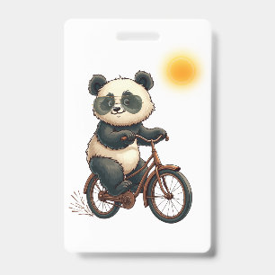 Panda cycling ID badge