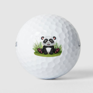 Panda design golf balls