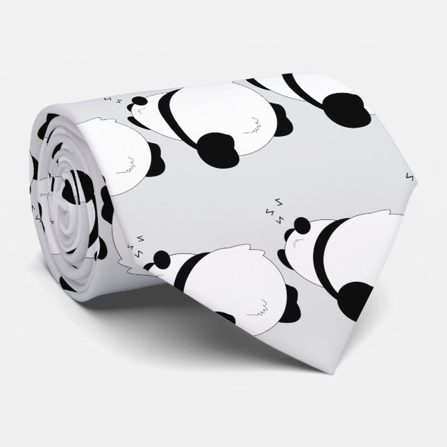 Panda Design Tie (Rolled)