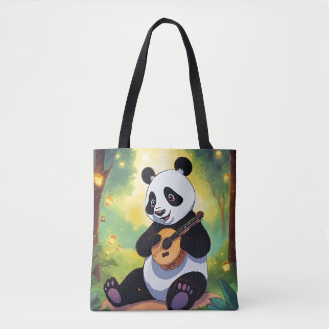 Panda design tote bag  (Front)